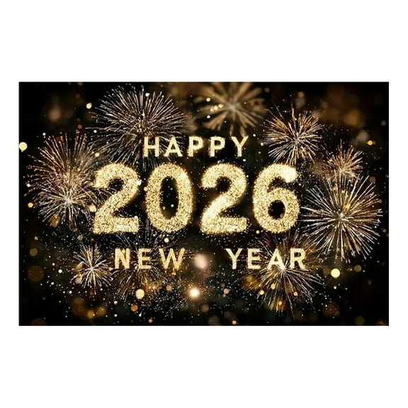 New Year Decorations Holiday Wall Decorations New Year Decoration Banners Suitable For Indoor Outdoor Parties Christmas Offices Schools 2026 Banner A