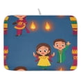 thumbnail image 1 of New Year Design Children Dish Drying Mat for Kitchen, Quick Drying Absorbent Soft Durable 16" x 18", 1 of 10
