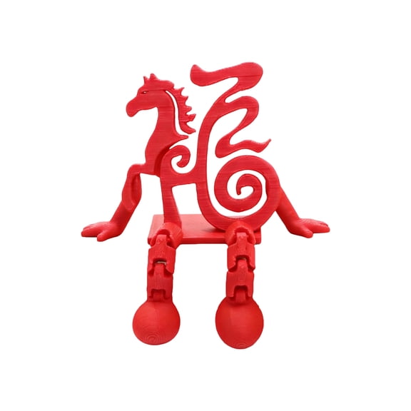 New Year Desk Decor – 3D Blessing Ornament | Festive 3D Chinese New Year Desktop Decor for Home, Desk, Shelf, Mantel, Entryway, TV Cabinet, Bedside Table