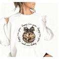 thumbnail image 1 of New Year Disco Ball Print Sweatshirt White S-3XL Glitter Graphic Sweatshirt Tops, 1 of 5