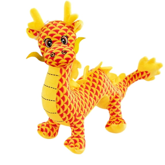 New Year Dragon Year Mascot Zodiac Plush Toy Cute Dragon Stuffed Animal Plush Doll Soft Toy Gift For Christmas Halloween Thanksgiving