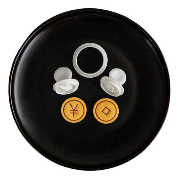 New Year Fondant Cookie Stamp Heat Resistant Snake Themed Biscuit Mould Plastic Baking Mold for Cake Sugarcraft Tool