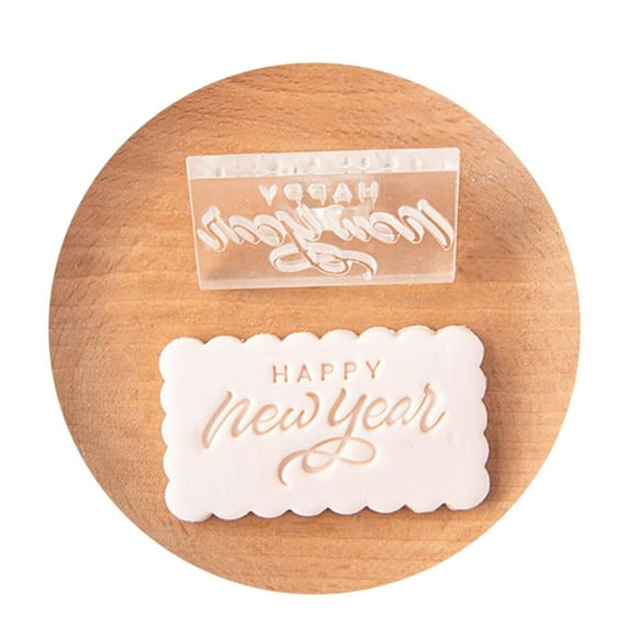 New Year Fondant Mold For Easy And Elegant Cake Decorations Perfect For Festive Celebrations And Baking Enthusiasts