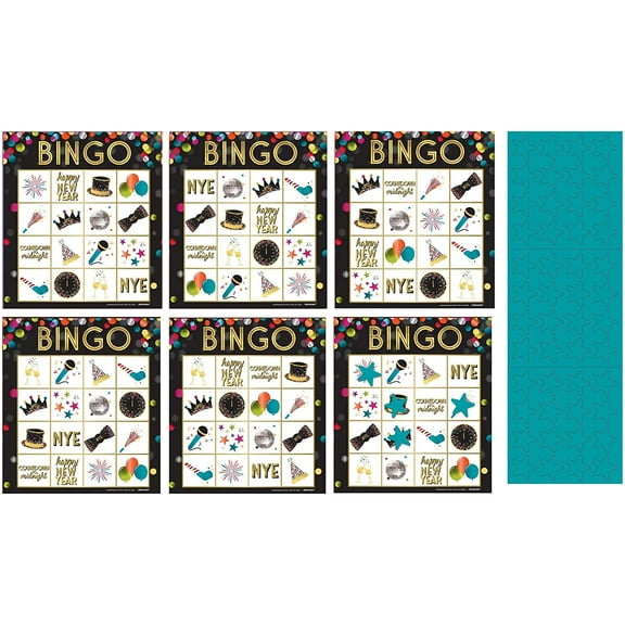 New Year Holiday Party Bingo Game