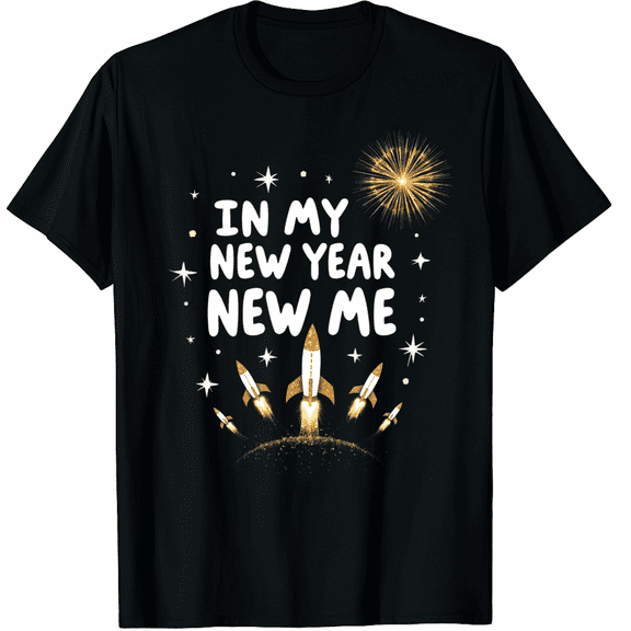 New Year New Me Era Shirt New Year's Eve Party Matching Graphic Tee T-Shirt for Men Women