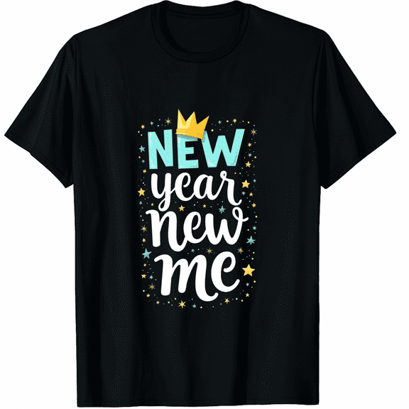New Year New Me New Year Graphic Tee T-Shirt for Men Women