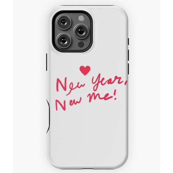 New Year New Me Resolution Holiday Phone Case for iPhone 16 15 14 13 12 11 Pro Max