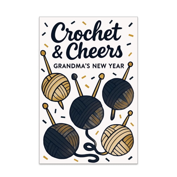 New Year Poster - Gloss Paper Finish - Studio Decor gift 13x19