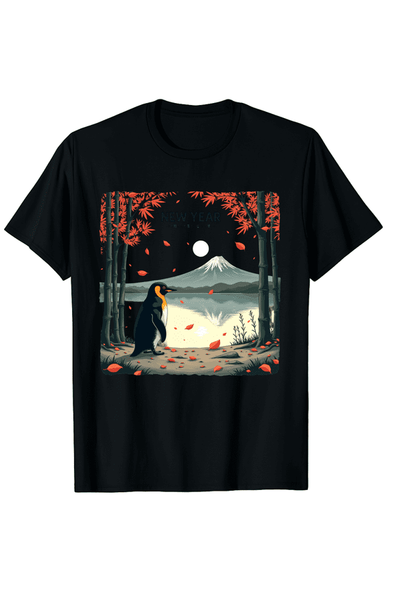 New Year Same Baka Life Penguin New Year 2026 Resolution Graphic Tee T-Shirt for Men Women