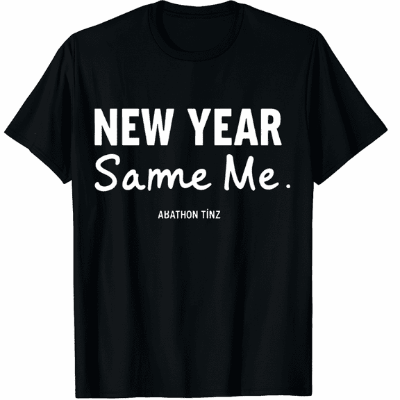 New Year Same Me Graphic Tee T-Shirt for Men Women