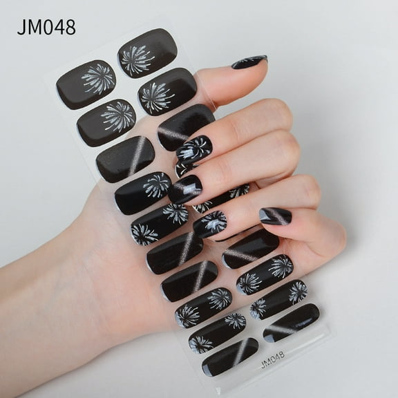 New Year Semi-curing Gel Nail Sticker Waterproof And Durable