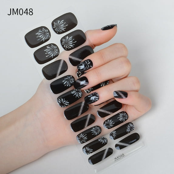 New Year Semi-curing Gel Nail Sticker Waterproof And Durable
