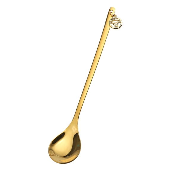New Year Tableware Dessert Spoon Stirring Small Spoon Spoon New Year Gift Spoon