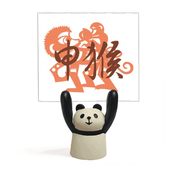 New Year of Monkey Animal China Zodiac Memo Holder Cartoon Animal Panda Stand Decoration