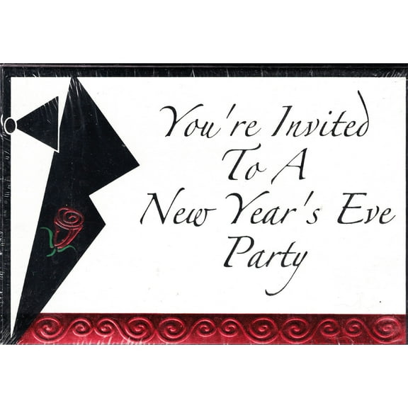 New Year's Eve Invitations With Envelopes (8ct)