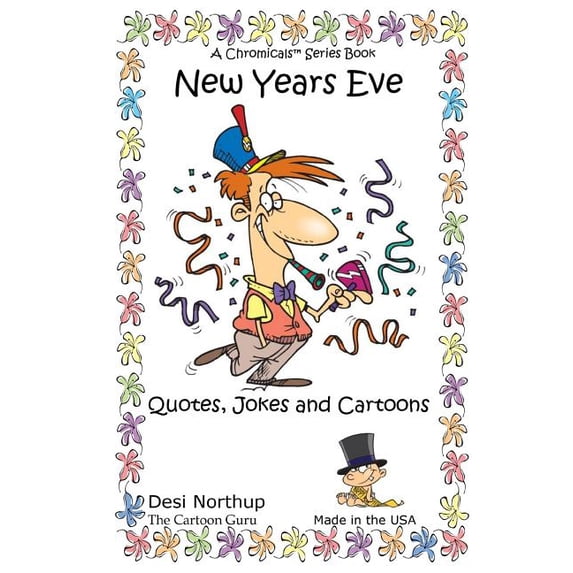 New Year's Eve: Jokes & Cartoons in Black and White, (Paperback)