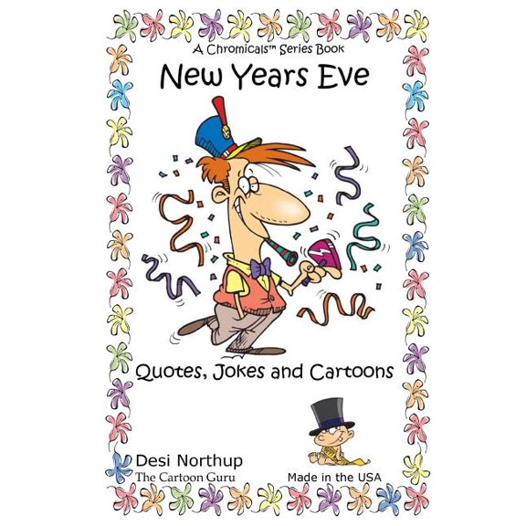 New Year's Eve : Jokes & Cartoons in Black and White (Paperback)