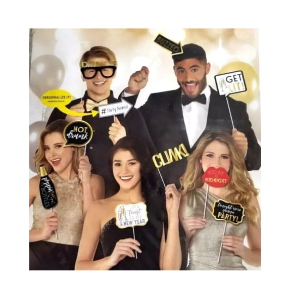 New Year's Eve Photo Booth Props 13ct