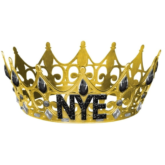 New Year's Jeweled Crown - 3 3/4" x 6" | Multicolor | 1 Pc.