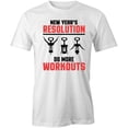 thumbnail image 1 of New Year's Resolution Do More T-Shirt | Fun Holiday White Tee Gift, 1 of 5