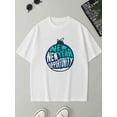 thumbnail image 1 of New Year's Tee for men 180G 100% Cotton white Trendy Unisex Shirt Short Sleeve tshirts Casual Unisex Shirt Graphic Tee tshirts Basic Unisex Shirt Graphic tshirts Original Unisex Shirt Graphic tshirts, 1 of 7