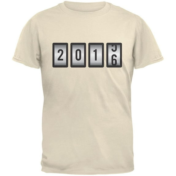 New Years 2016 Slots Natural Adult T-Shirt - Small