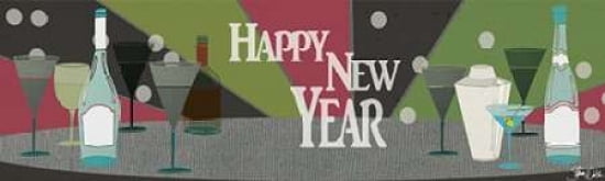 New Years Banner Canvas Art - Shanni Welsh (12 x 36)