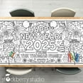 thumbnail image 1 of New Years Coloring Tablecloth Personalized, 1 of 4