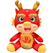 New Years Decorations 2024 Lunar New Year Decorations Dragon Plush Toys,New Year Dragon Decor Gifts for Family