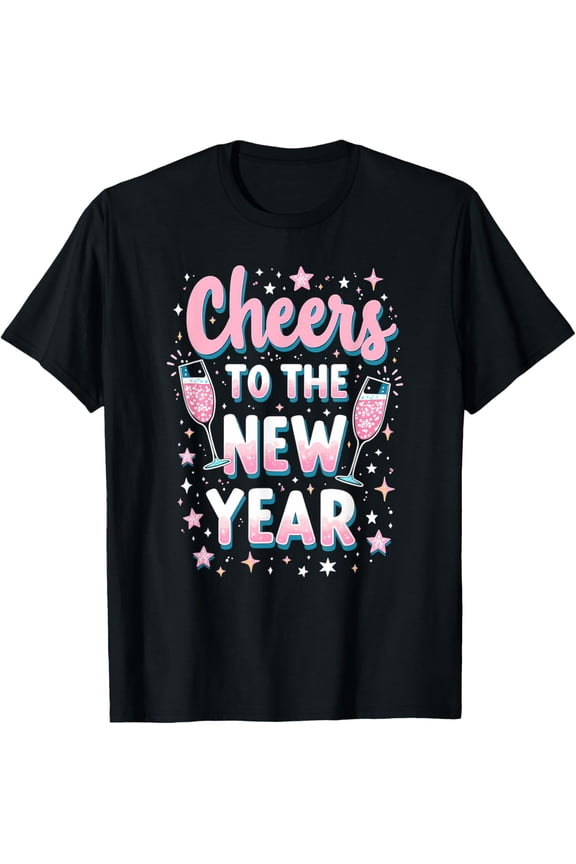 New Years Eve Happy New Year 2025 Firework Funny Champagne T-Shirt