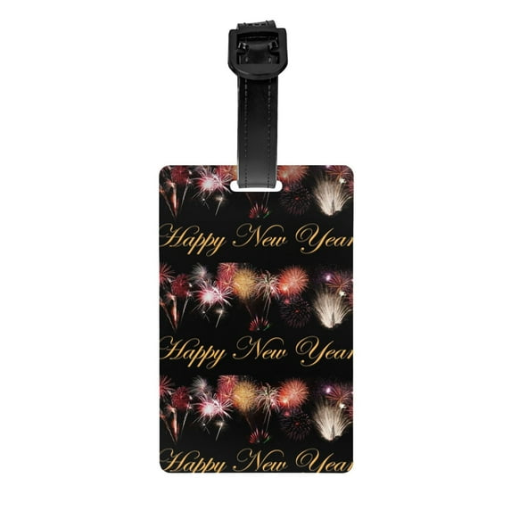 New Years Eve Luggage Tag Name Id Card Suitcase Labels Identifiers Pvc Baggage Tags