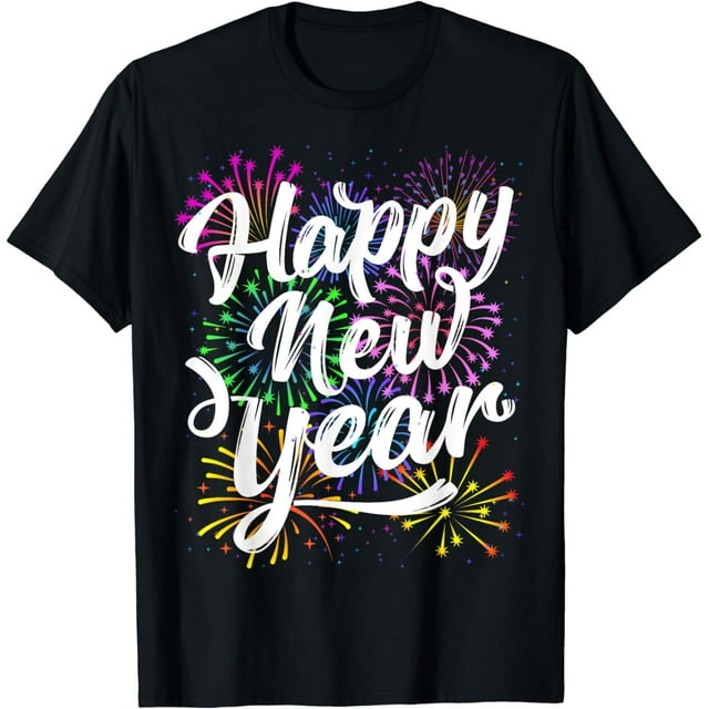 New Years Eve Party Supplies 2024 Happy New Year Fireworks TShirt