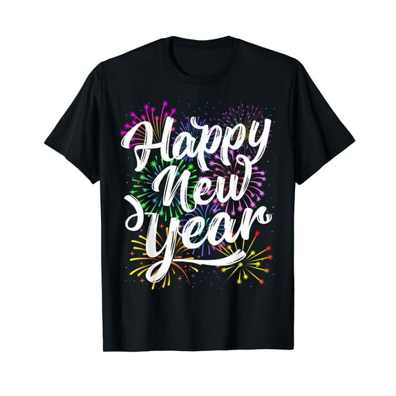 New Years Eve Party Supplies 2024 Happy New Year Fireworks T-Shirt