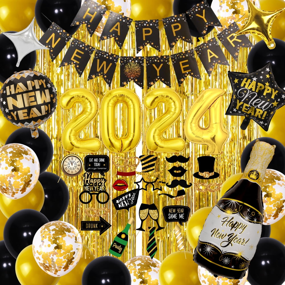 2024 New Year's Day Party Decoration Red Wine Bottle Sticker - Temu
