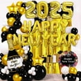 New Years Eve Party Supplies 2025 Happy New Decorations 2025 Balloons