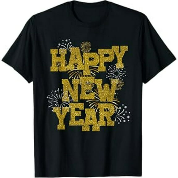New Years Eve Party Supplies 2025 Happy New Year Fireworks T-Shirt