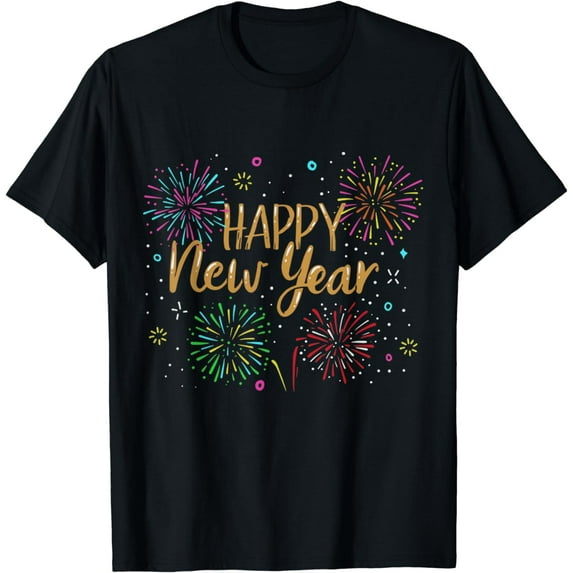 New Years Eve Party Supplies NYE 2024 Happy New Year Short Sleeve T-Shirt
