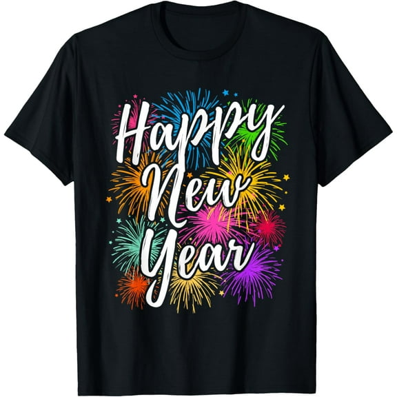New Years Eve Party Supplies NYE Matching Happy New Year T-Shirt