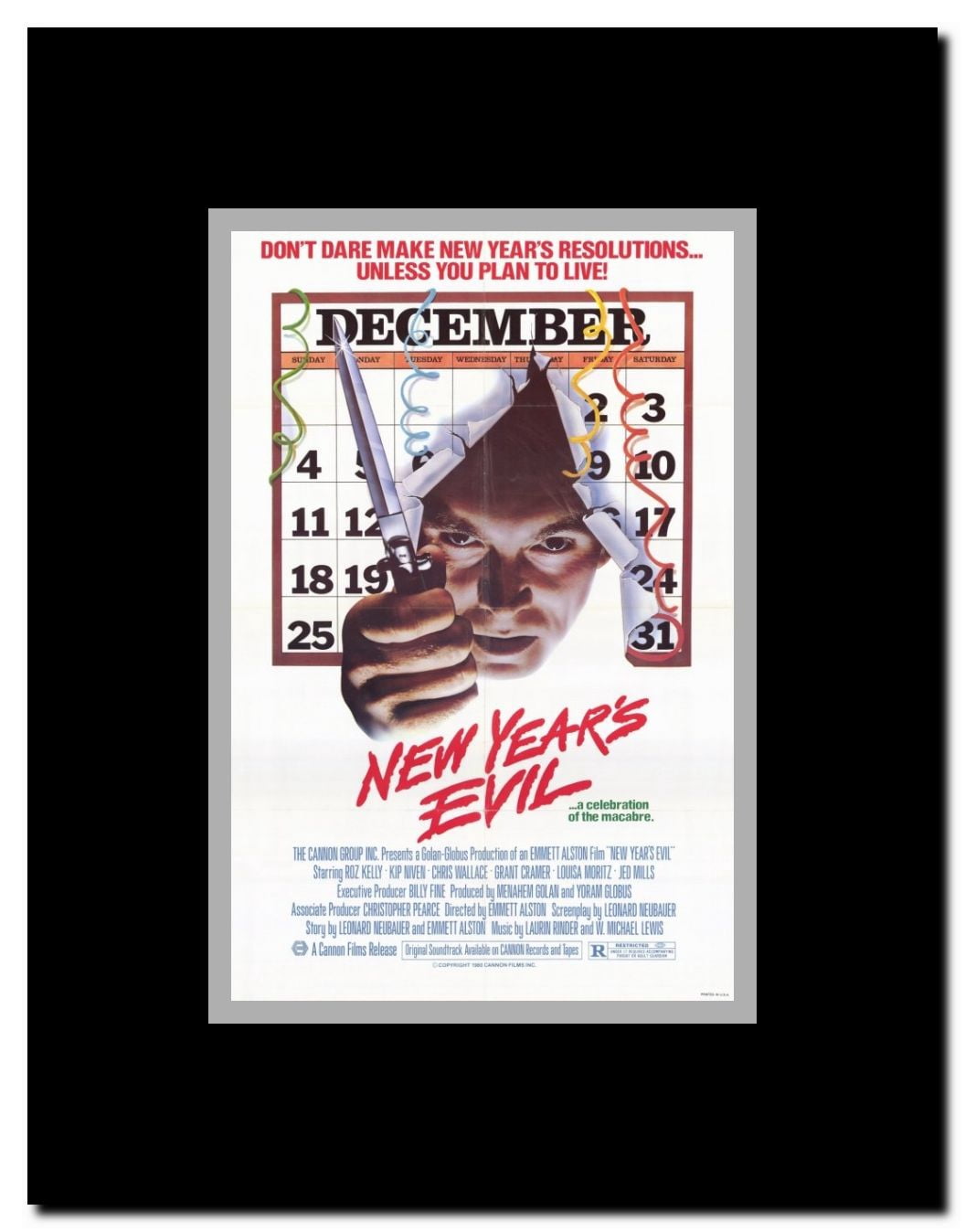 New Years Evil Framed Movie Poster