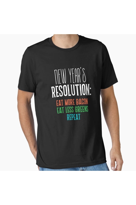 New Years Funny Resolution Holiday Party Humor Gift Top Unisex T-Shirt , up to Size 5XL