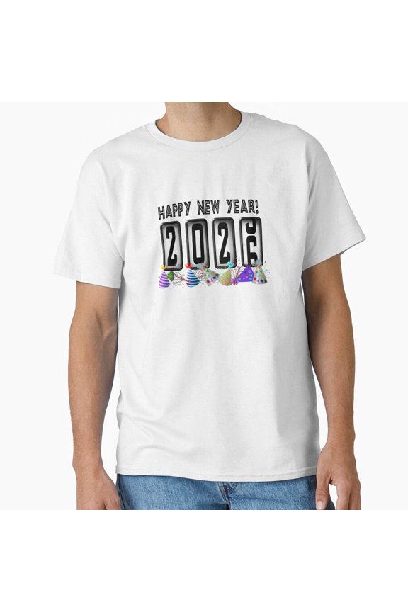 New Years Odometer Party Hats 2026 Celebration Gift Unisex T-Shirt up to size 5XL