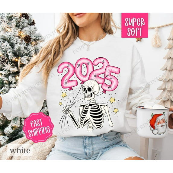 New Years Sweatshirt, NYE 2025 Sweater, Happy New Year Crewneck, season Party Sweater, NYE Crewneck, 2025 Party Sweater, for Her All Size S-5Xl