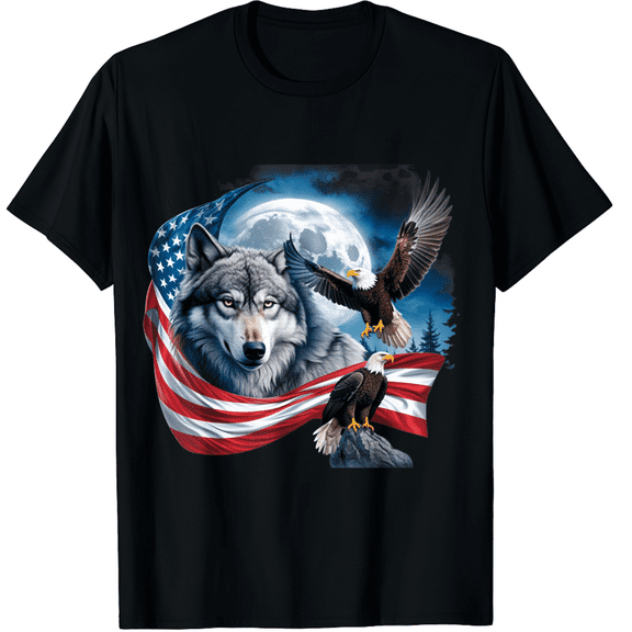 New Years Wolf Lover T-Shirt for Men Women