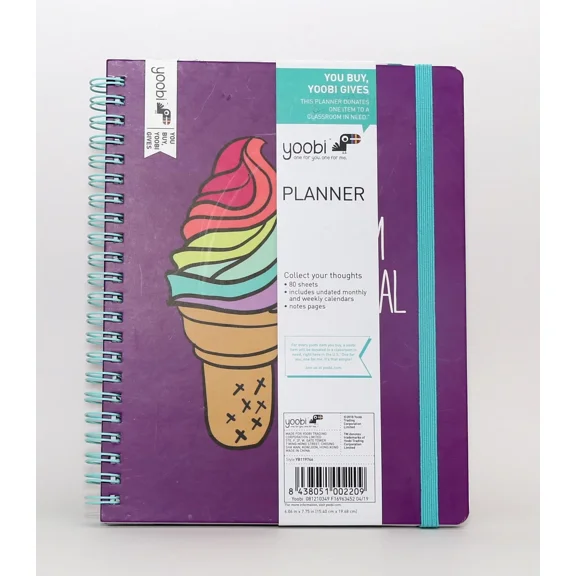 New Yoobi Undated Ice Cream Social Club Planner-Undated