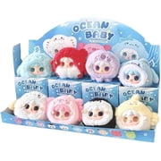 New Yooki V6 Mini Ocean Baby Plush Series Blind Box Christmas Decorations Cute Anime Figure Pendant Mystery Box Surprise Gift Christmas Gifts for Boys and Girls Random 1pcs