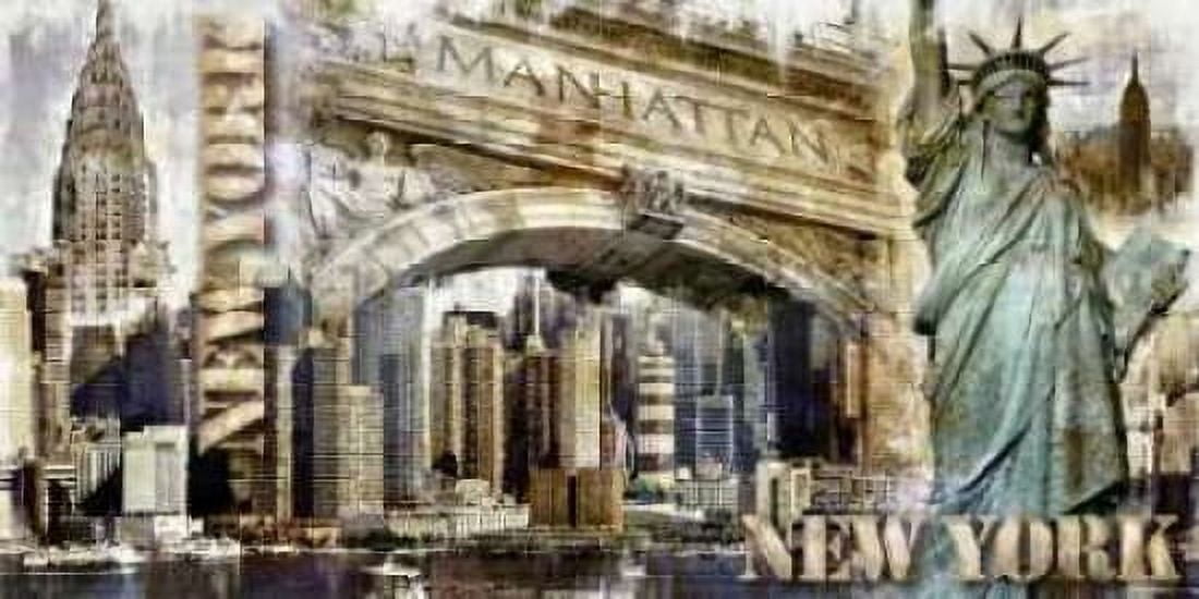 New York 01 Canvas Art - Paul Robert (10 x 20)