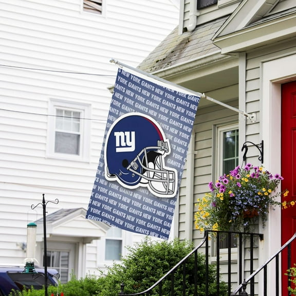 New_York 1 Custom Vertical Double Sided Flag 3x5FT, American Football Team Fans Support Victory Flag for Indoor and Outdoor Garden Wall Decoration