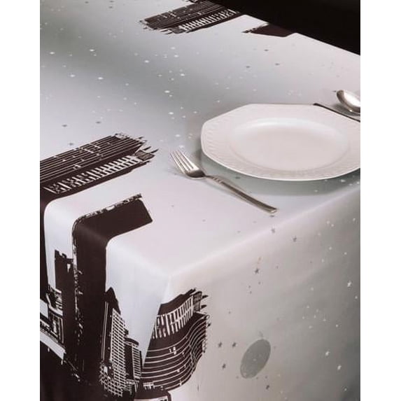 New York 100% Polyester, Stain Resistant Tablecloth 94 x 59 inch