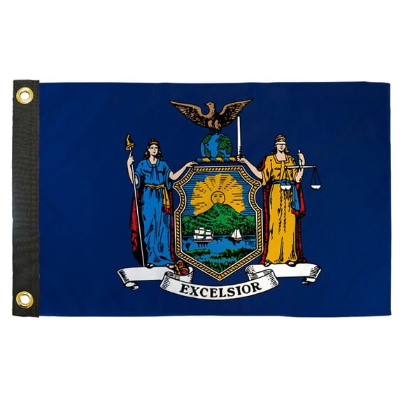 New York 12x18in Boat Flag