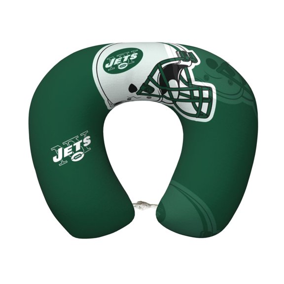 New_York 2 Comfortable And Portable U-Shaped Pillow, American Football Team Theme Travel Neck Pillow, Supports Neck And Head, Relieves Fatigue, Suitable For Cam_pus, Office Lunch Break Pillow